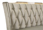 Lorient Eastern King LED Upholstered Bed Ivory and Camel