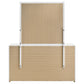 Ines 6-drawer Bedroom Dresser with Mirror White High Gloss