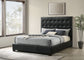 Medley Genuine Leather Eastern King Platform Bed Black