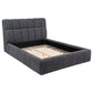 Nollet 48-inch Upholstered Eastern King Platform Bed Grey