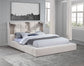 Dreux Upholstered Eastern King Panel Platform Bed Cream