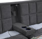 Dreux Upholstered Queen Panel Platform Bed Grey