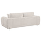 Burnett 3-piece Chenille Upholstered Sofa Set Ivory