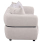 Jeanette 84-inch Fabric Upholstered Round Arm Sofa Beige