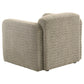 Dorset 3-piece Upholstered Round Track Arm Sofa Set Brown