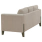Islington 2-piece Upholstered Panel Arm Sofa Set Taupe
