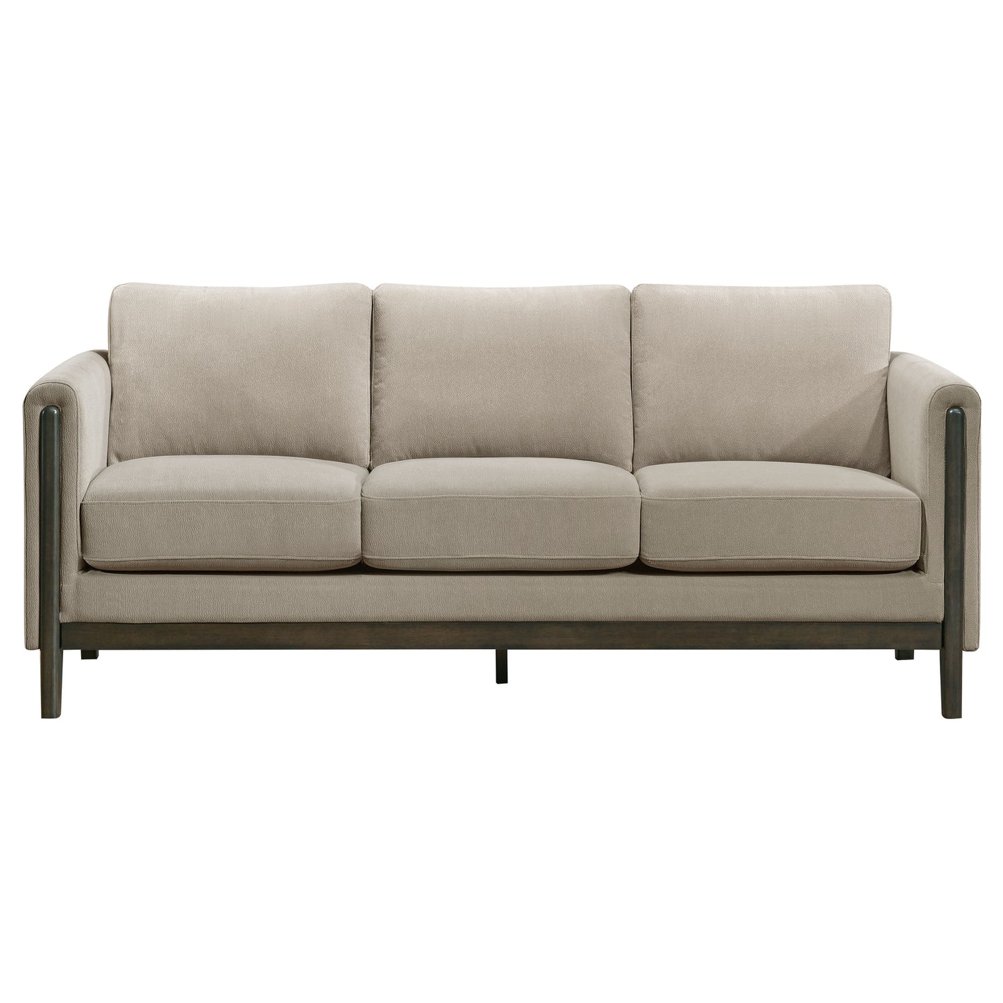 Islington 3-piece Upholstered Panel Arm Sofa Set Taupe
