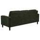 Ruth 77-inch Fabric Upholstered Track Arm Sofa Matcha Green
