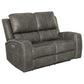 Brickston 2-piece Triple Power Reclining Sofa Set Charcoal