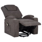 Louie Chenille Upholstered Power Lift Massage Chair Brown