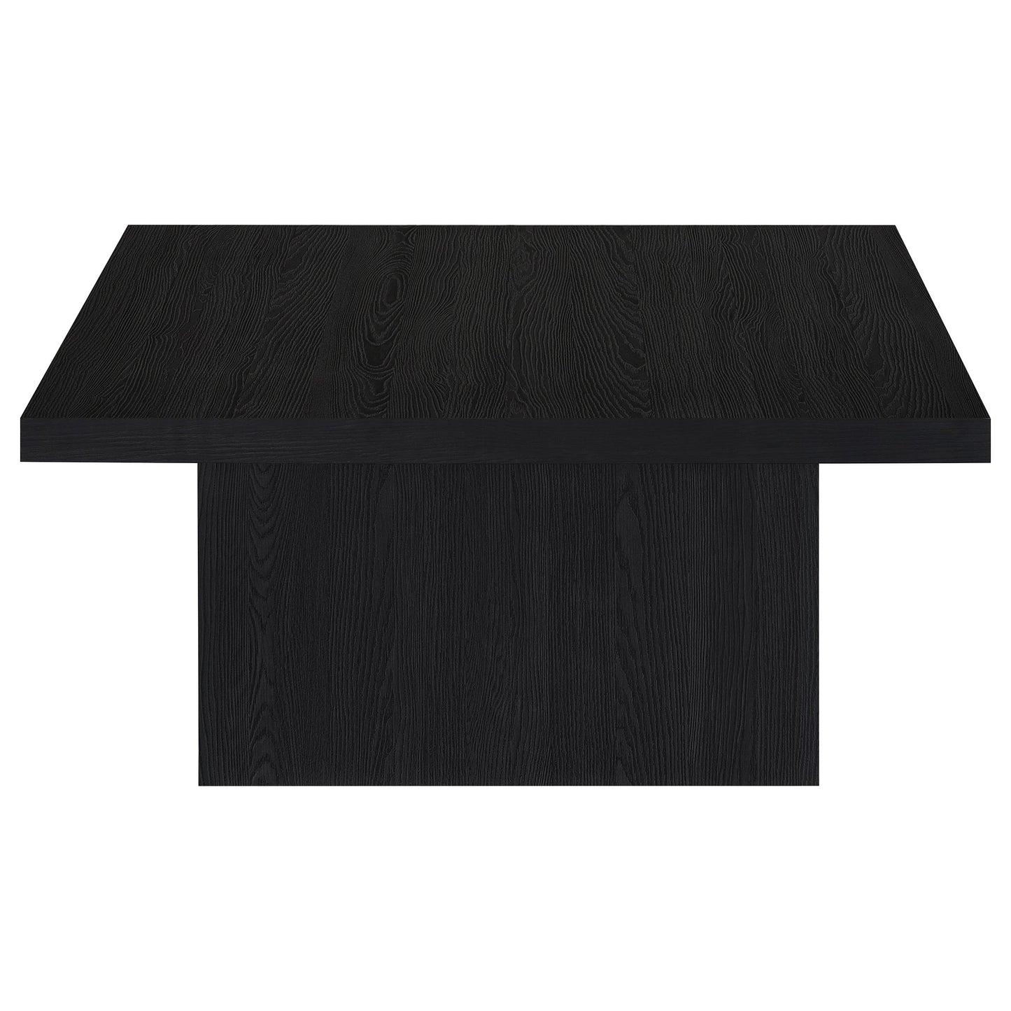 Devar 2-piece Square Cocktail Coffee End Table Set Black