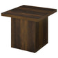 Devar 3-piece Square Coffee and End Table Set Dark Pine