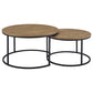 Lainey 2-piece Round Nesting Coffee Table Mango