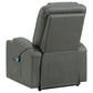 Armstrong Upholstered Power Lift Massage Recliner Grey