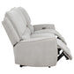 Sylmar Chenille Upholstered Power Reclining Sofa Dove Grey