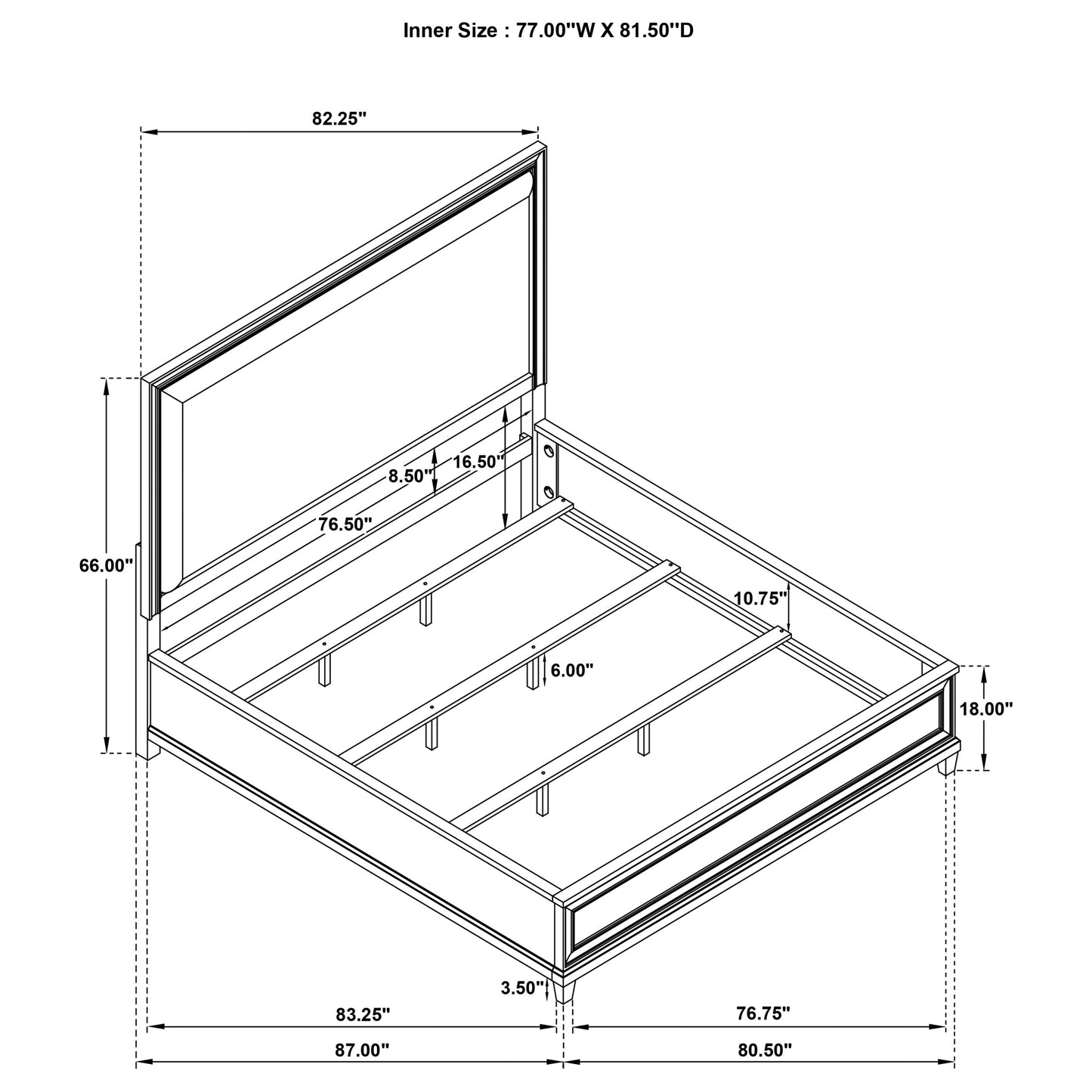Pembroke 5-piece Eastern King Bedroom Set Washed Oak