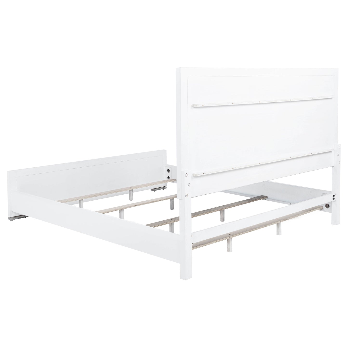 Gracemont 57-inch Eastern King Panel Bed Grey and White