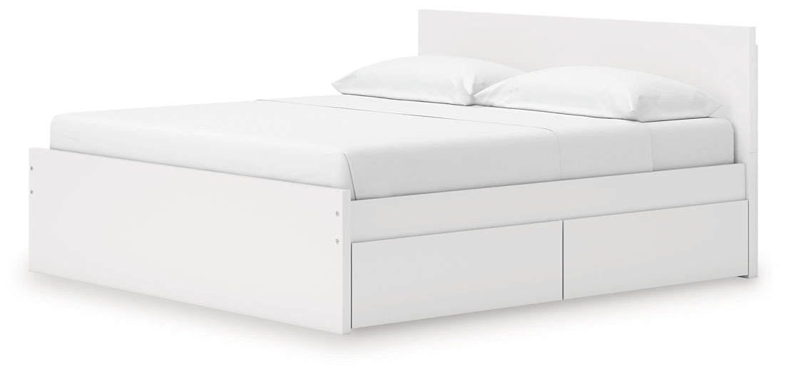 Ashley Express - Onita King Panel Platform Bed with 2 Side Storage