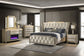 Lorient 2-drawer LED Nightstand with USB Ivory and Camel