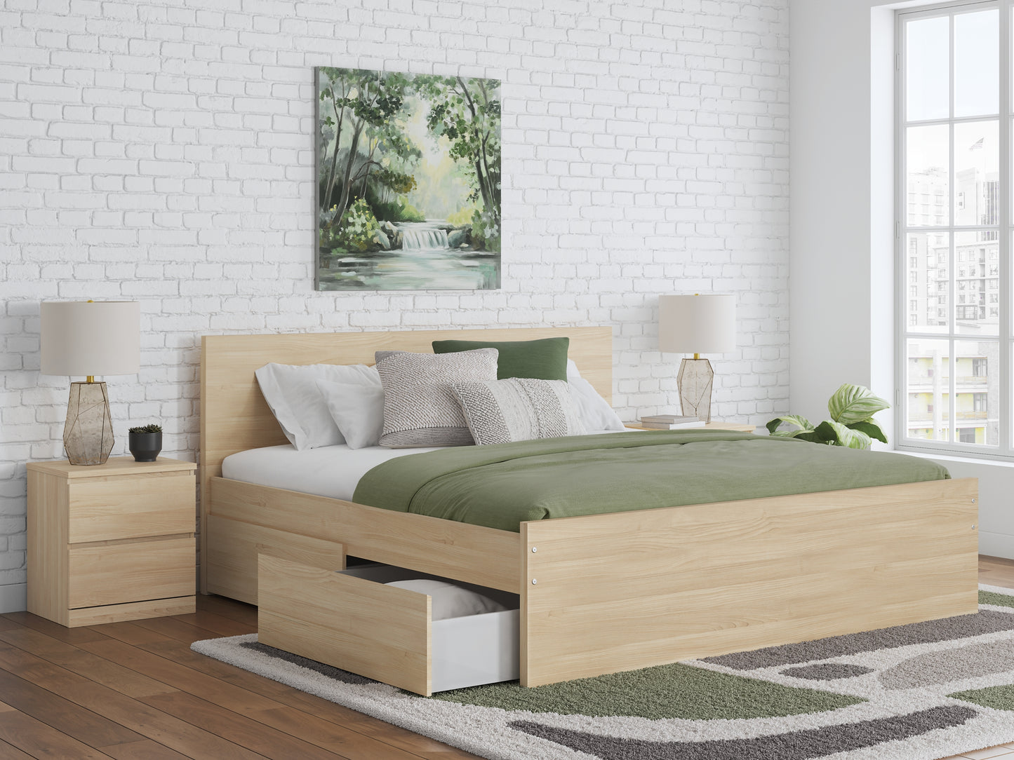 Ashley Express - Onita King Panel Platform Bed with Storage