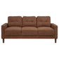 Bowen II 3-piece Fabric Upholstered Track Arm Sofa Set Rust