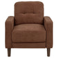 Bowen II 3-piece Fabric Upholstered Track Arm Sofa Set Rust