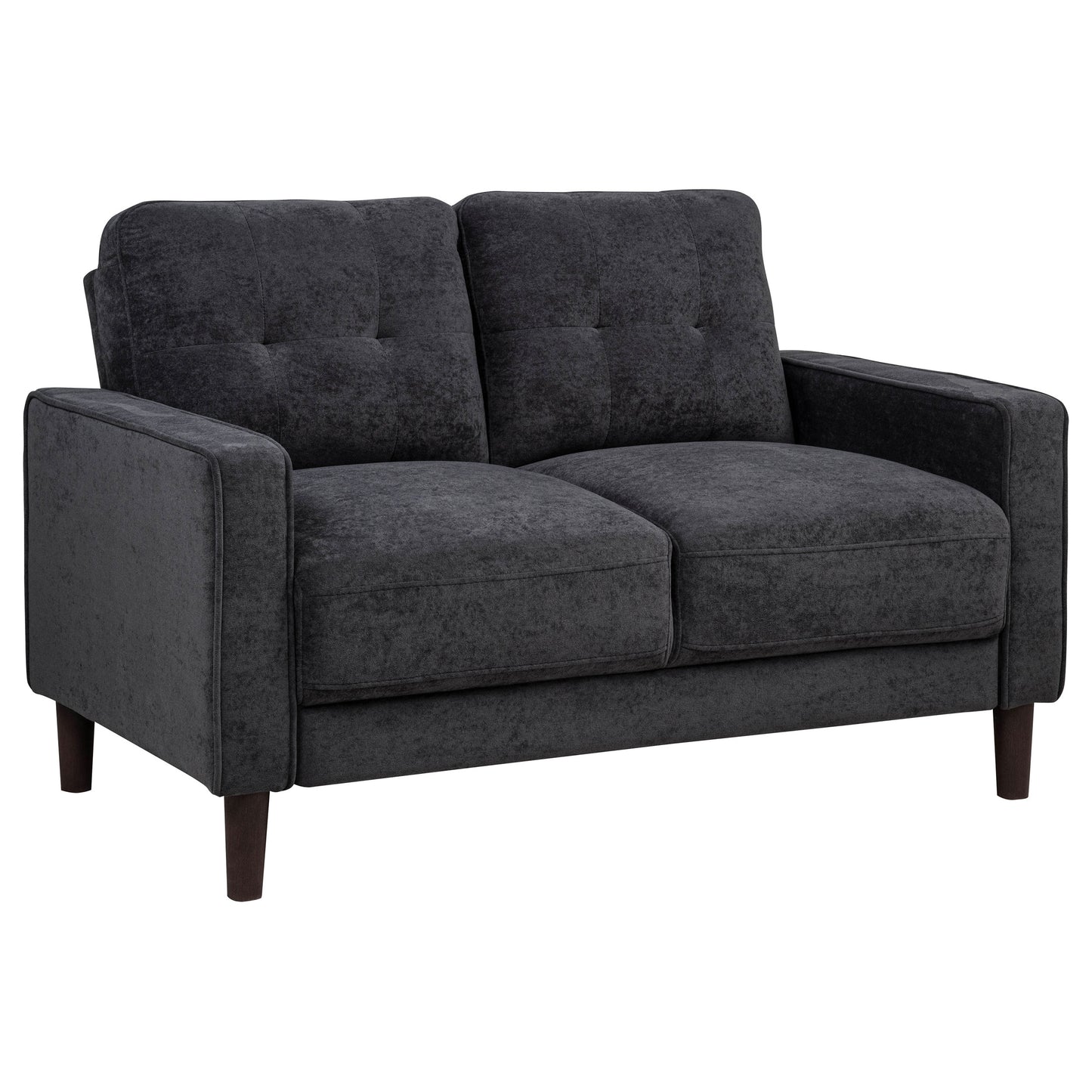 Bowen II 3-piece Upholstered Track Arm Sofa Set Steel Grey