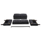 Bowen II Fabric Upholstered Track Arm Loveseat Steel Grey