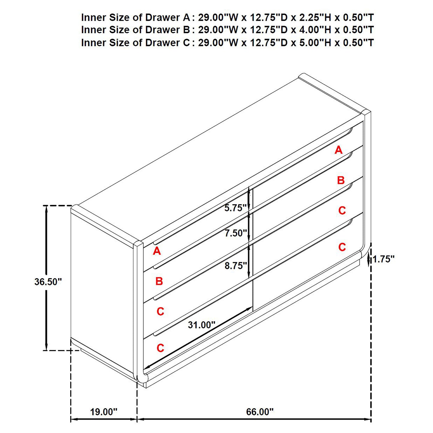 Leandro 5-piece Eastern King Bedroom Set Burnished Black