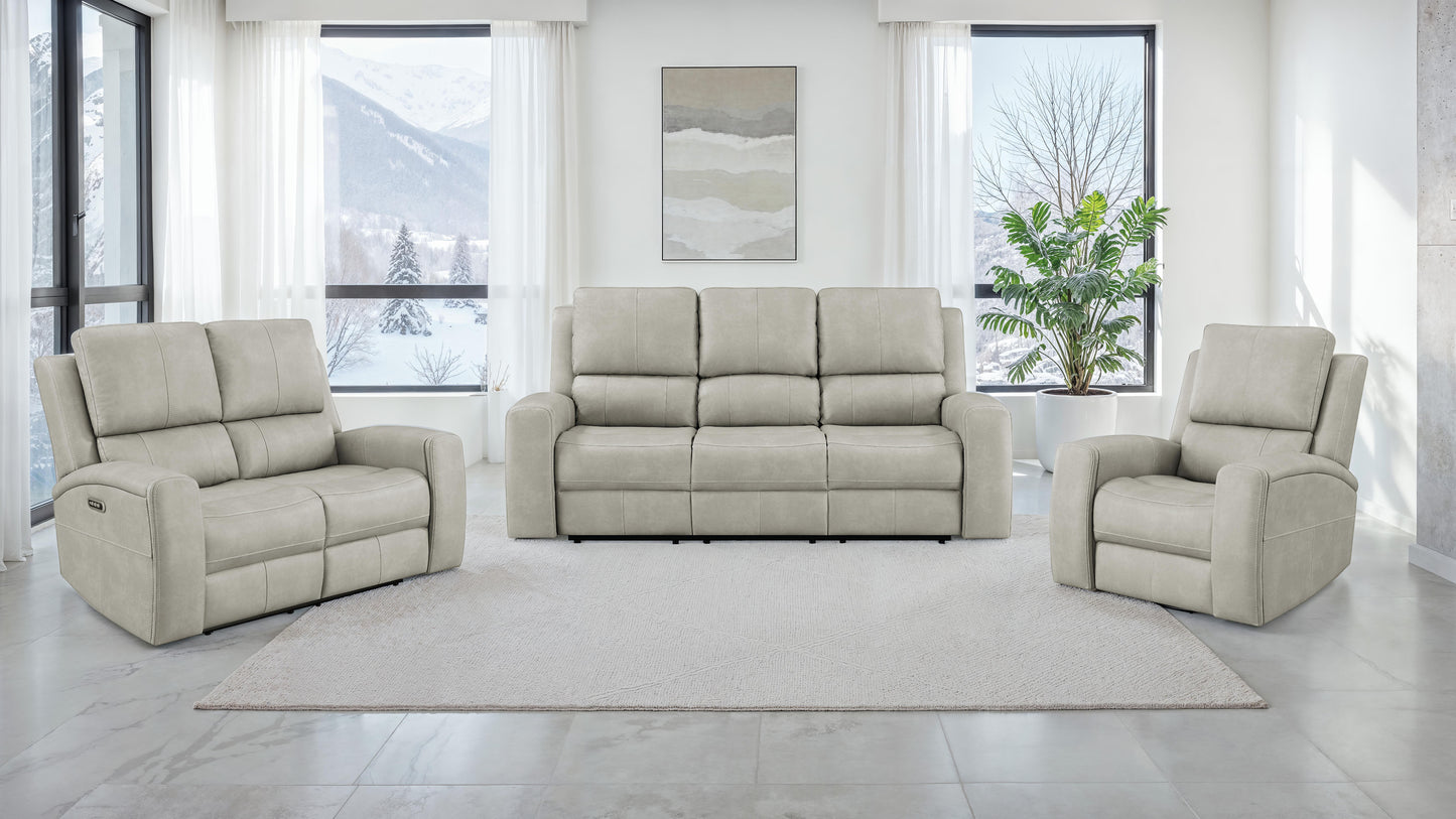 Brickston Triple Power Swivel Glider Recliner Grey