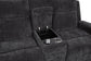 Kennett Chenille Upholstered Power Reclining Loveseat Grey
