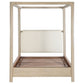 Solano 85-inch Eastern King Canopy Bed Weathered Mango