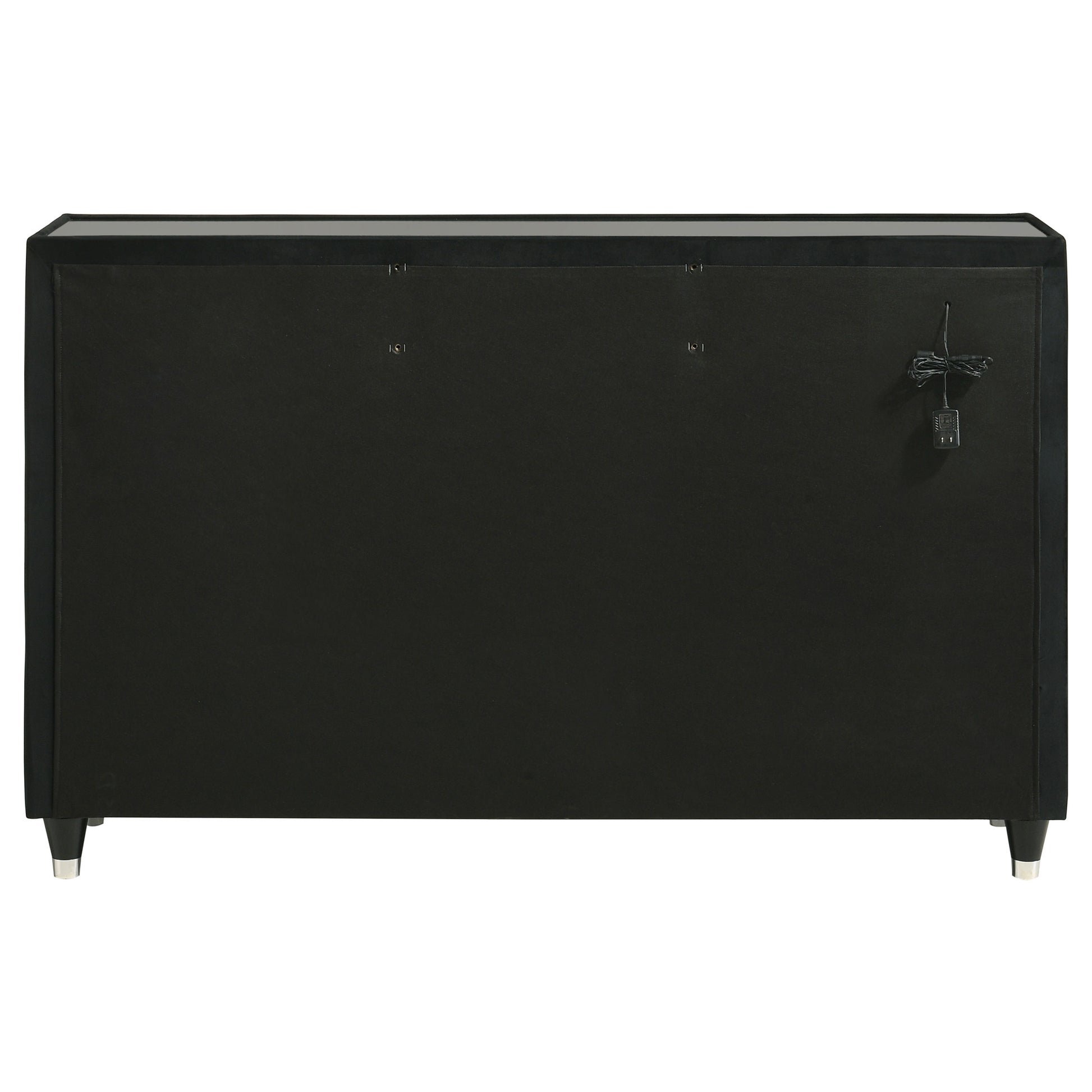 Lorient 8-drawer LED Bedroom Dresser Cabinet Black Charlotte's Furniture and Fashion Lorient 8-drawer LED Bedroom Dresser Cabinet Black Charlotte's Furniture and Fashion