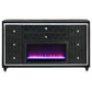 Lorient 8-drawer LED Bedroom Flame Box Dresser Black