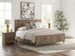 Rusticott King Panel Bed with Mirrored Dresser and Nightstand