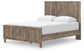 Rusticott Queen Panel Bed with Mirrored Dresser and Nightstand