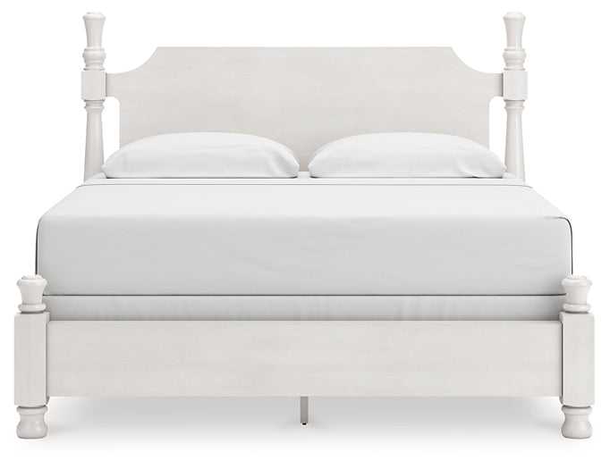 Rowlenstown King Poster Bed, Dresser and Mirror