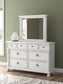 Rowlenstown King Poster Bed, Dresser and Mirror
