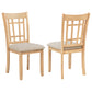 Lavon Wood Dining Side Chair Grey and Light Oak (Set of 2)