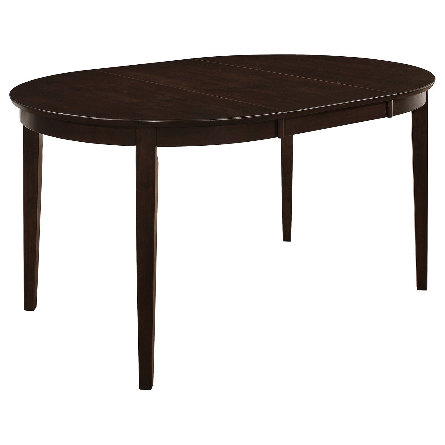 Gabriel 5-Piece Upholstered-Back Oval Extension Dining Set Cappuccino