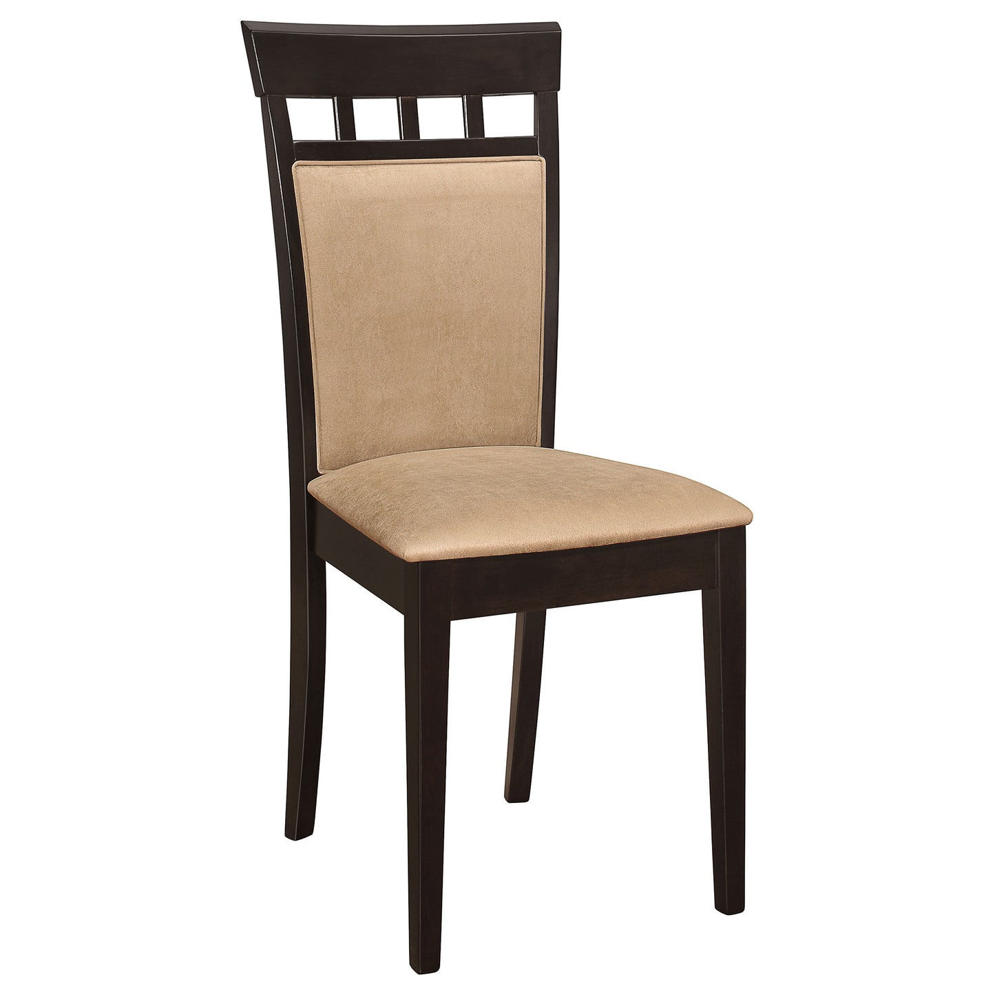 Gabriel 5-Piece Upholstered-Back Oval Extension Dining Set Cappuccino