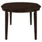Gabriel 7-Piece Lattice-Back Oval Extension Dining Set Cappuccino