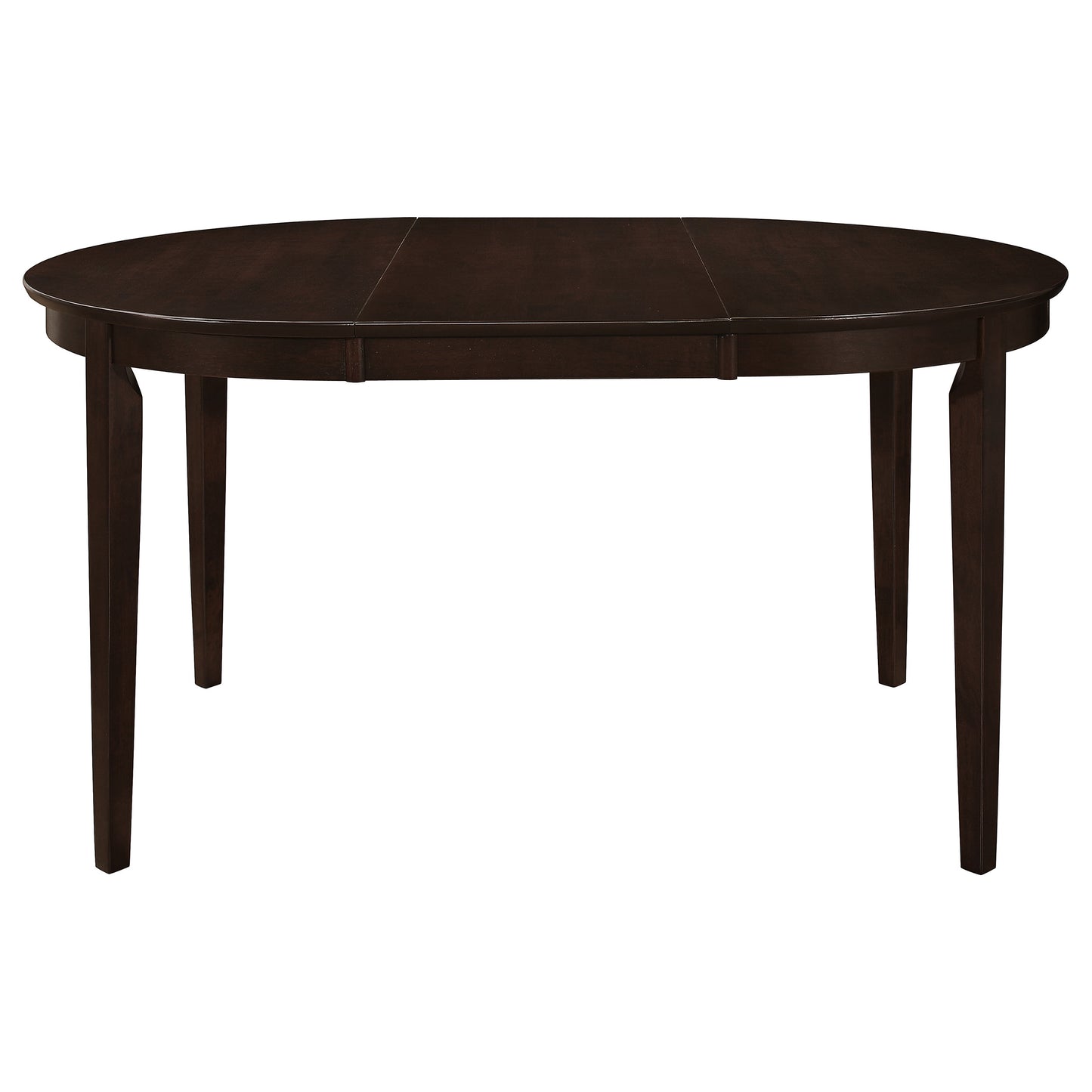 Gabriel 7-Piece Upholstered-Back Oval Extension Dining Set Cappuccino