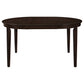 Gabriel 7-Piece Upholstered-Back Oval Extension Dining Set Cappuccino