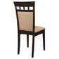 Gabriel Beige Upholstered-Back Dining Side Chair Cappuccino (Set of 2)