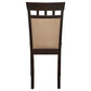 Gabriel Beige Upholstered-Back Dining Side Chair Cappuccino (Set of 2)