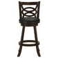 Calecita Wood Swivel Bar Chair Cappuccino (Set of 2)