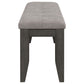 Dalila 6-piece Rectangular Dining Table Set Dark Grey