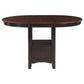 Lavon 5-piece Oval Counter Height Extension Dining Set Light Chestnut