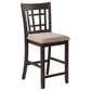 Lavon 5-piece Oval Counter Height Extension Dining Set Light Chestnut